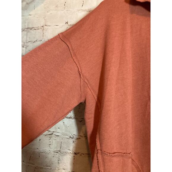 Rae Mode Sweatshirt Womens Small Dark Mauave Pockets Athletic Athleisure Cotton - Picture 2 of 12